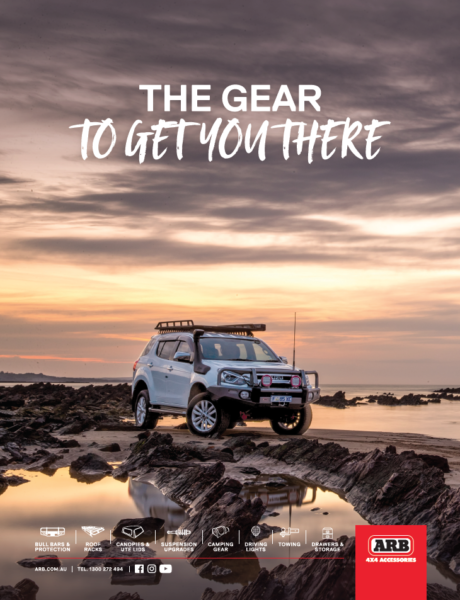 THE GEAR TO GET YOU THERE (SUNSET) PRINT AD