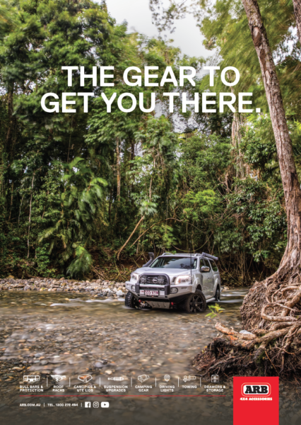 THE GEAR TO GET YOU THERE (RAINFOREST) PRINT AD