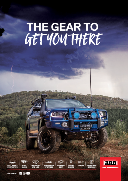 THE GEAR TO GET YOU THERE (LIGHTNING) PRINT AD