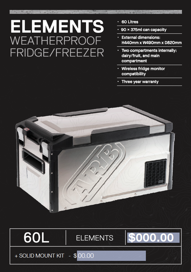 Elements Weatherproof Fridge Freezer Ticket With Mount Kit – Editable