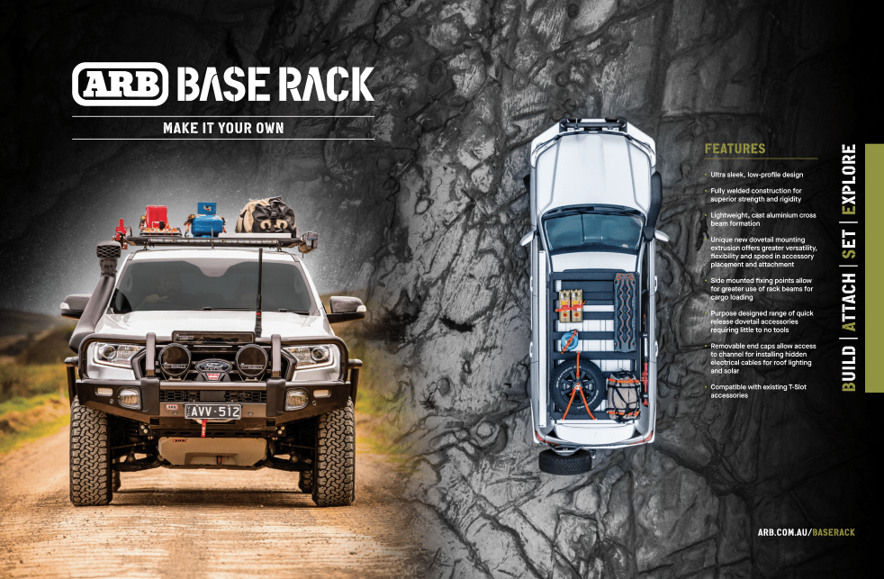 ARB BASE Rack Double Page A4 Print Ad