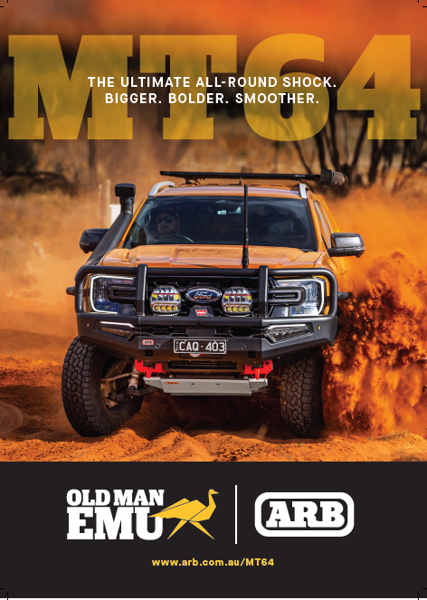 OME MT64 Suspension launch A4 Poster