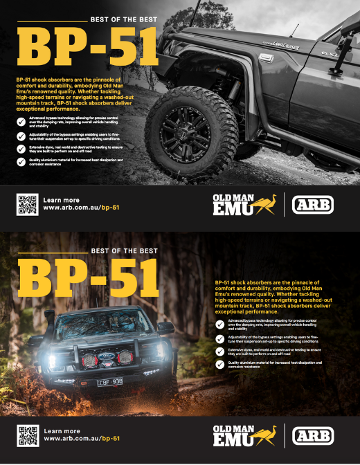 BP-51 Double Page Spread Print Ad