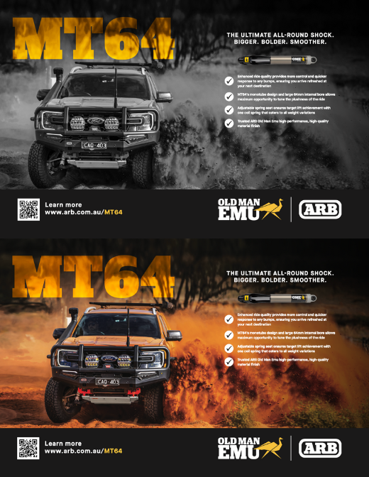 MT64 Ford Ranger Double Page Spread Print Ad