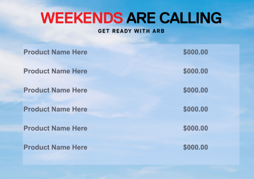Generic Camping Campaign – Editable Ticket
