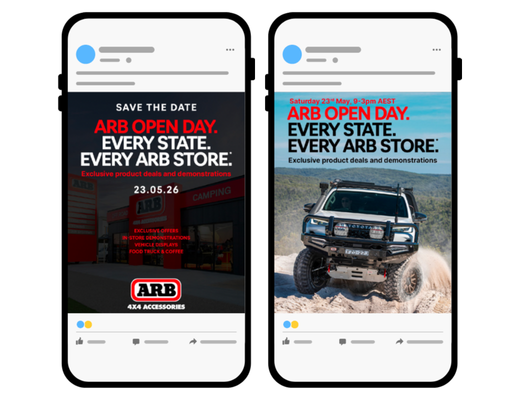 ARB Open Day  – Promo Social Media Assets (Stockist)